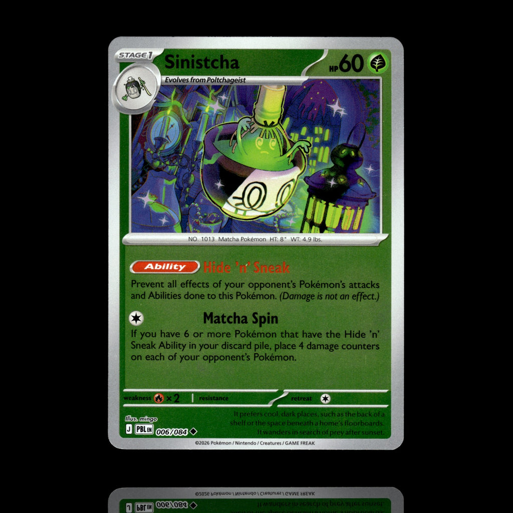 ▸ Sinistcha | ME05: Pitch Black | Reverse Holo | 006/084 | NM