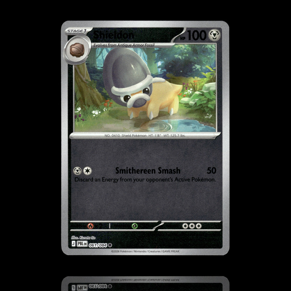 ▸ Shieldon | ME05: Pitch Black | Reverse Holo | 061/084 | NM
