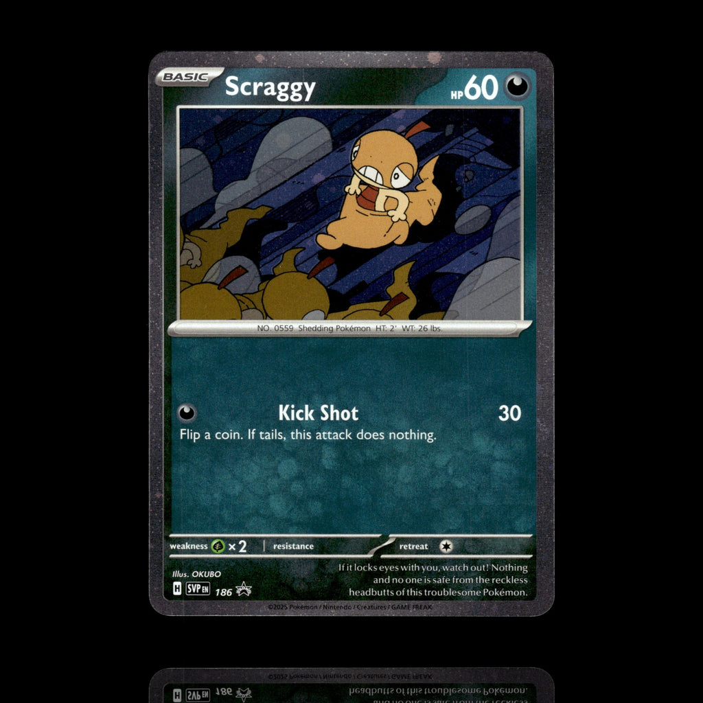 ▸ Scraggy | SV: Scarlet & Violet Promo Cards | Promo | 186 | NM