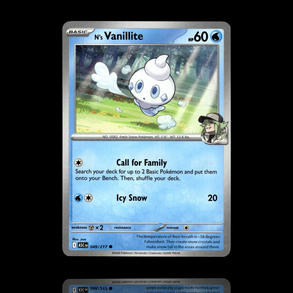 ▸ N's Vanillite | ME: Ascended Heroes | Common | 049/217 | NM