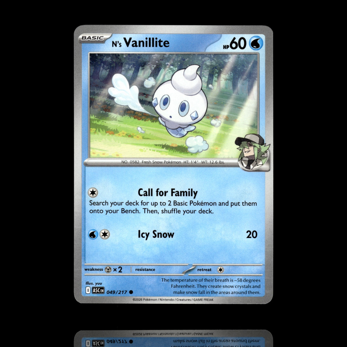 ▸ N's Vanillite | ME: Ascended Heroes | Common | 049/217 | NM