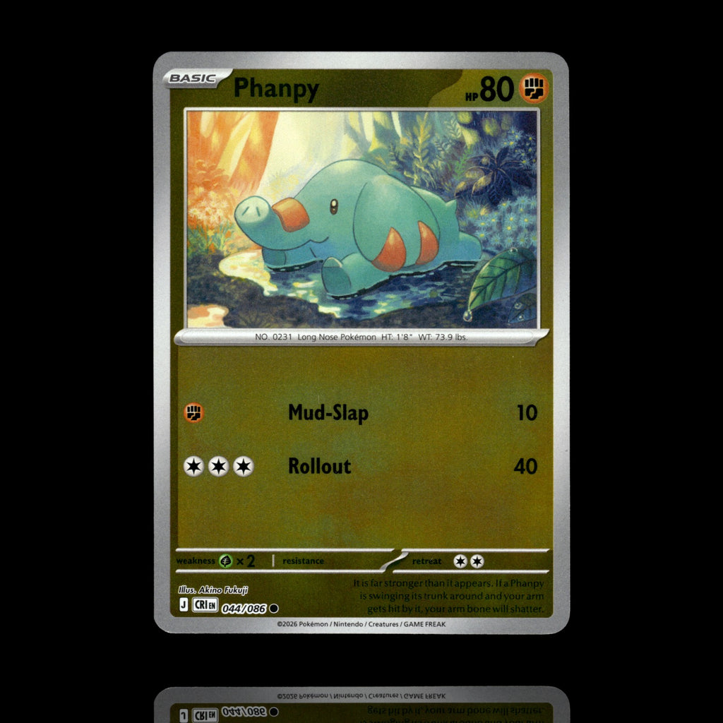 ▸ Phanpy | ME04: Chaos Rising | Reverse Holo | 044/086 | NM