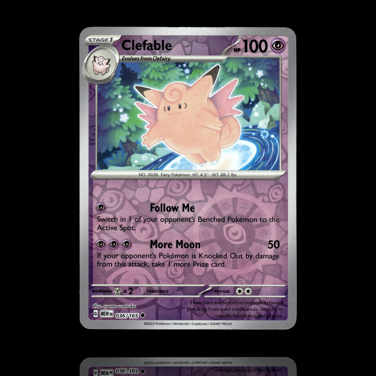 ▸ Clefable | SV: Scarlet & Violet 151 | Reverse Holo | 036/165 | NM