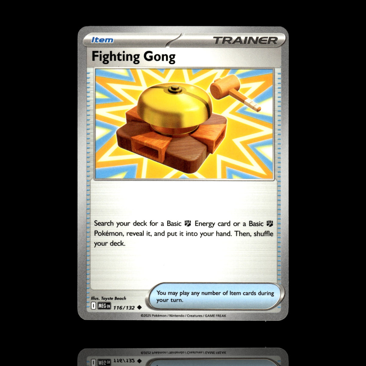 ▸ Fighting Gong | ME01: Mega Evolution | Uncommon | 116/132 | NM