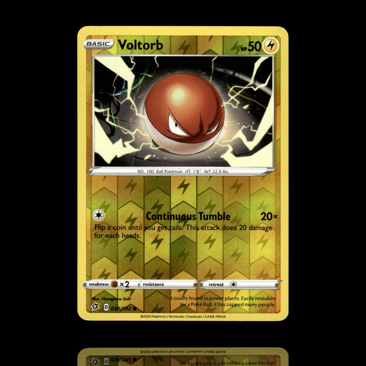 ▸ Voltorb | SWSH02: Rebel Clash | Reverse Holo | 056/192 | NM