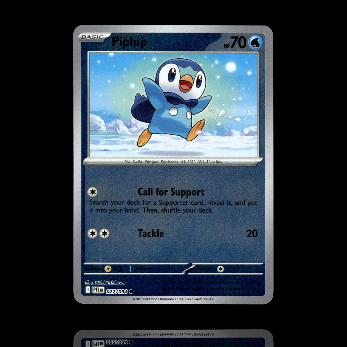 ▸ Piplup | ME02: Phantasmal Flames | Reverse Holo | 027/094 | NM