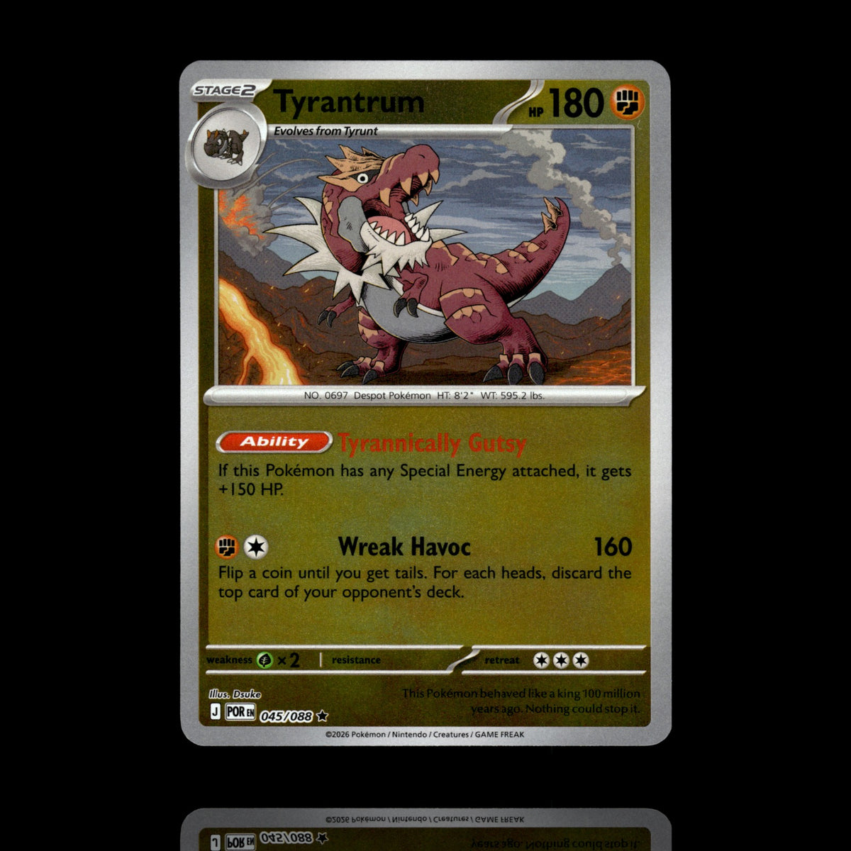 ▸ Tyrantrum | ME03: Perfect Order | Reverse Holo | 045/088 | NM