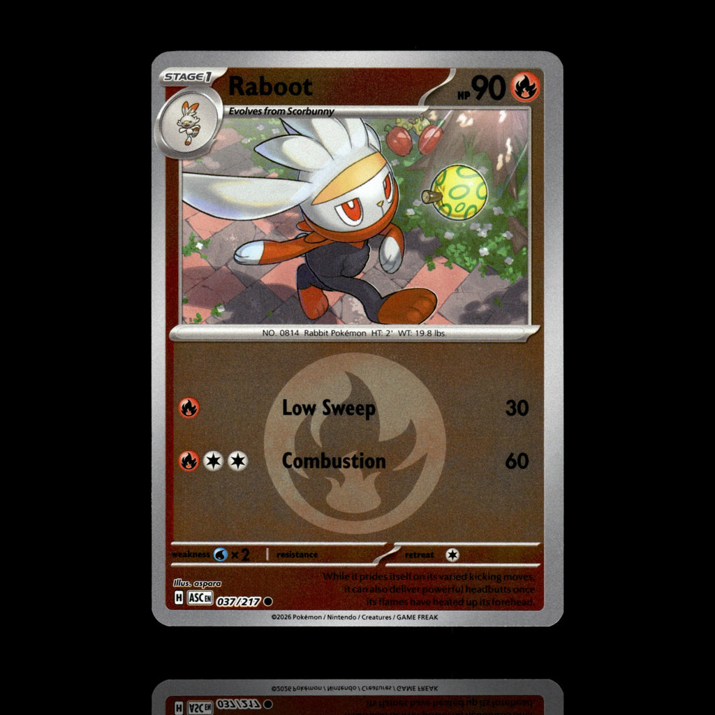 ▸ Raboot | ME: Ascended Heroes | Energy Reverse Holo | 037/217 | NM