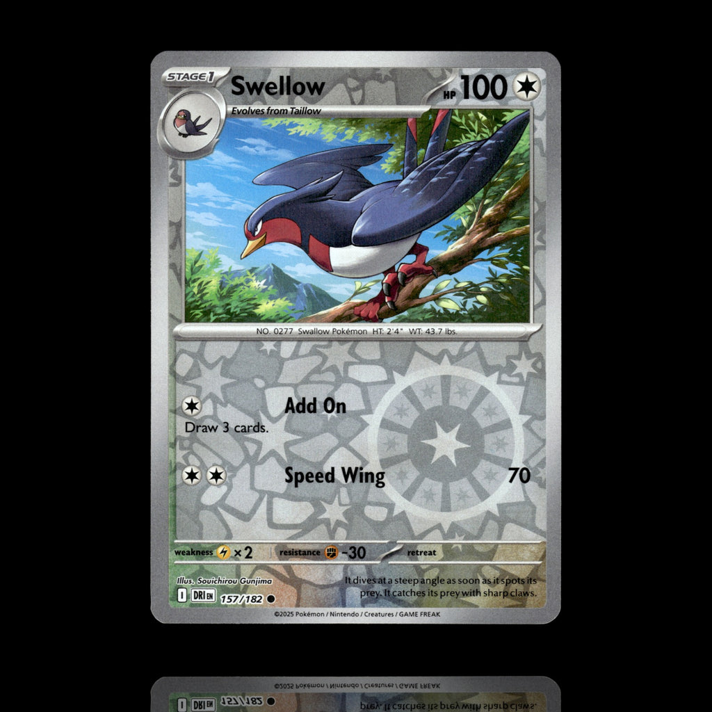 ▸ Swellow | SV10: Destined Rivals | Reverse Holo | 157/182 | NM