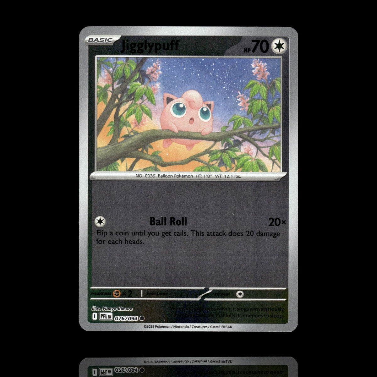 ▸ Jigglypuff | ME02: Phantasmal Flames | Reverse Holo | 076/094 | NM