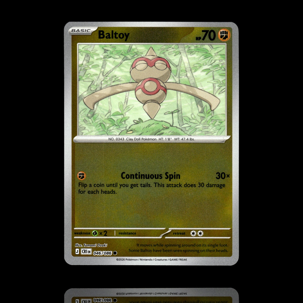 ▸ Baltoy | ME04: Chaos Rising | Reverse Holo | 046/086 | NM