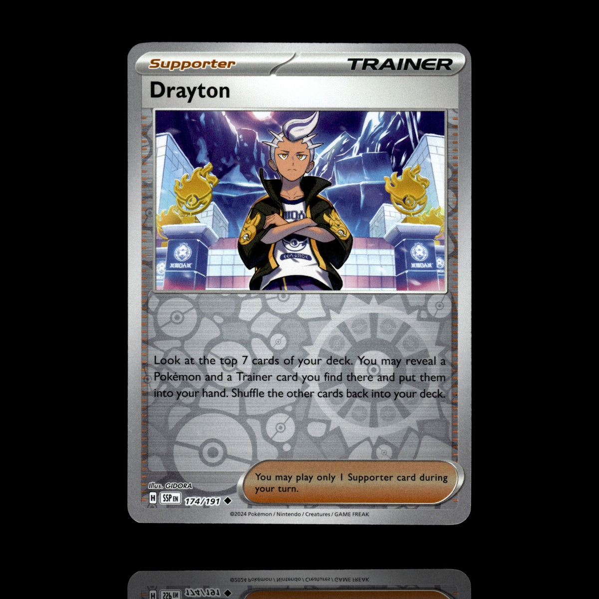 ▸ Drayton | SV08: Surging Sparks | Reverse Holo | 174/191 | NM