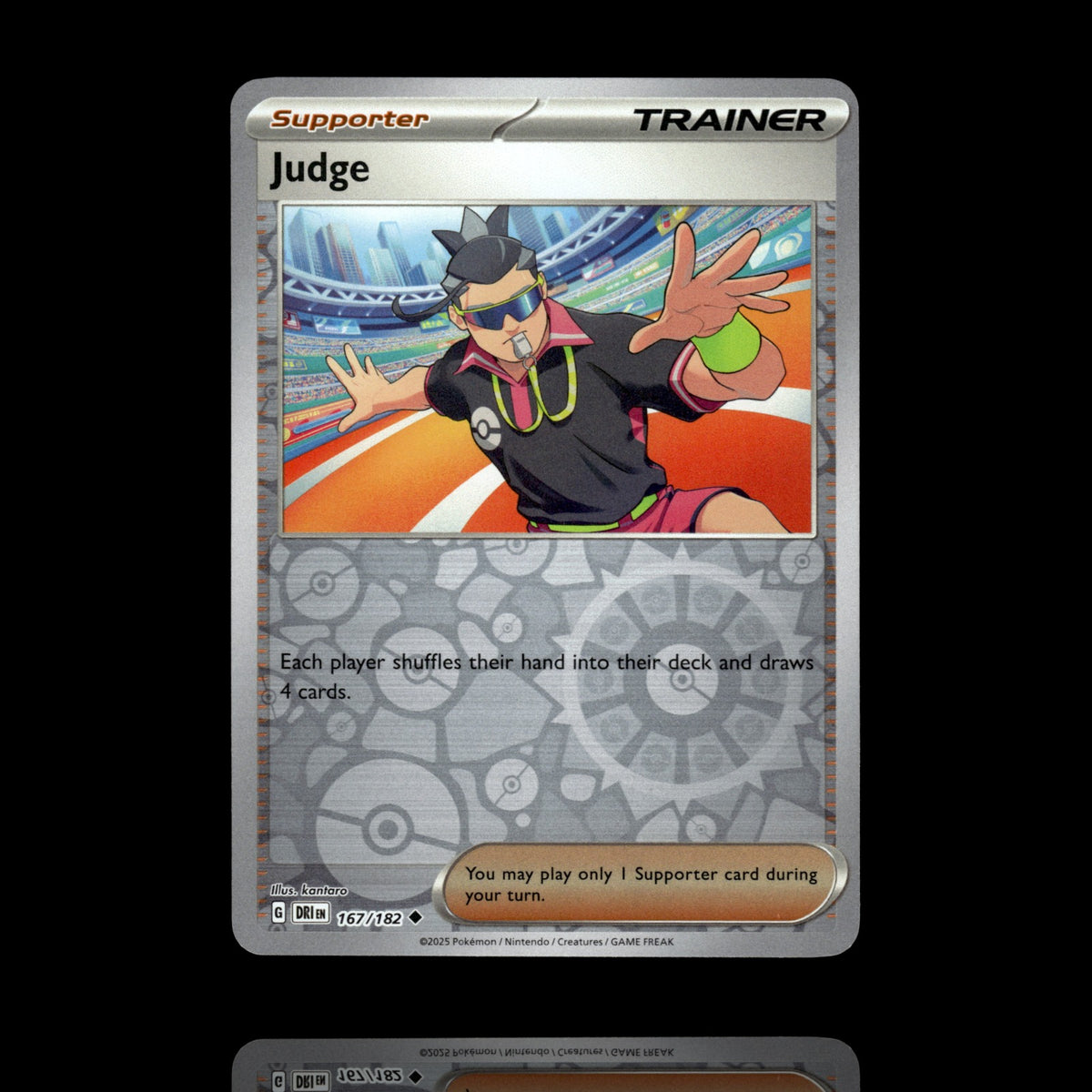 ▸ Judge | SV10: Destined Rivals | Reverse Holo | 167/182 | NM