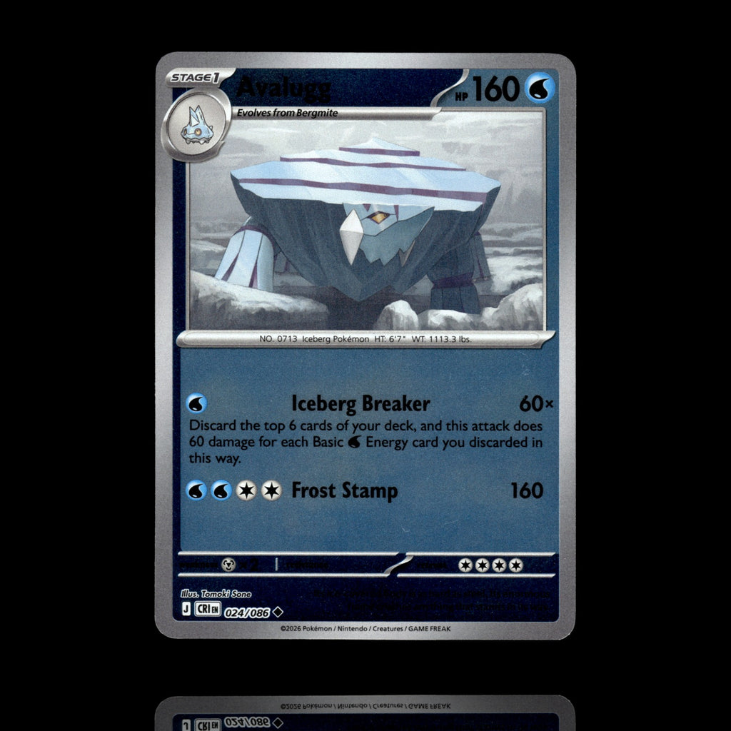 ▸ Avalugg | ME04: Chaos Rising | Reverse Holo | 024/086 | NM