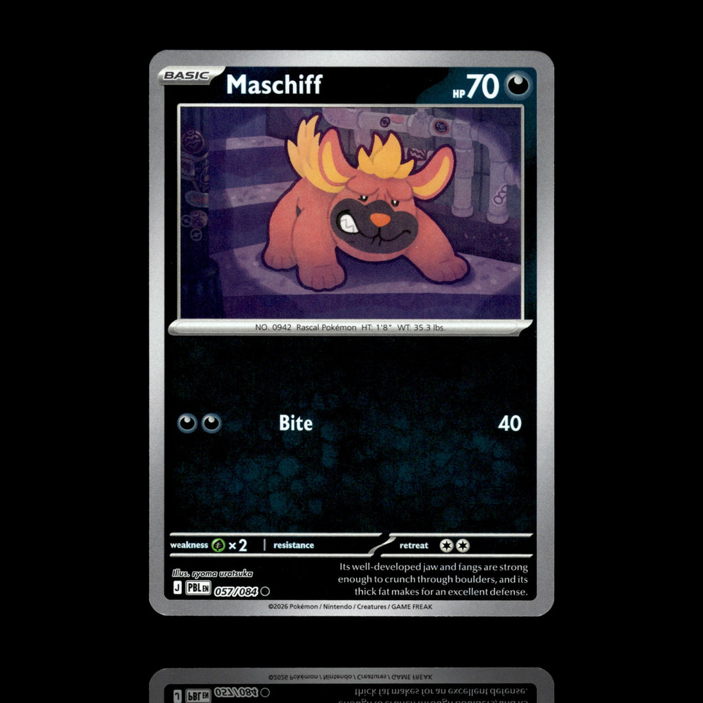 ▸ Maschiff | ME05: Pitch Black | Reverse Holo | 057/084 | NM