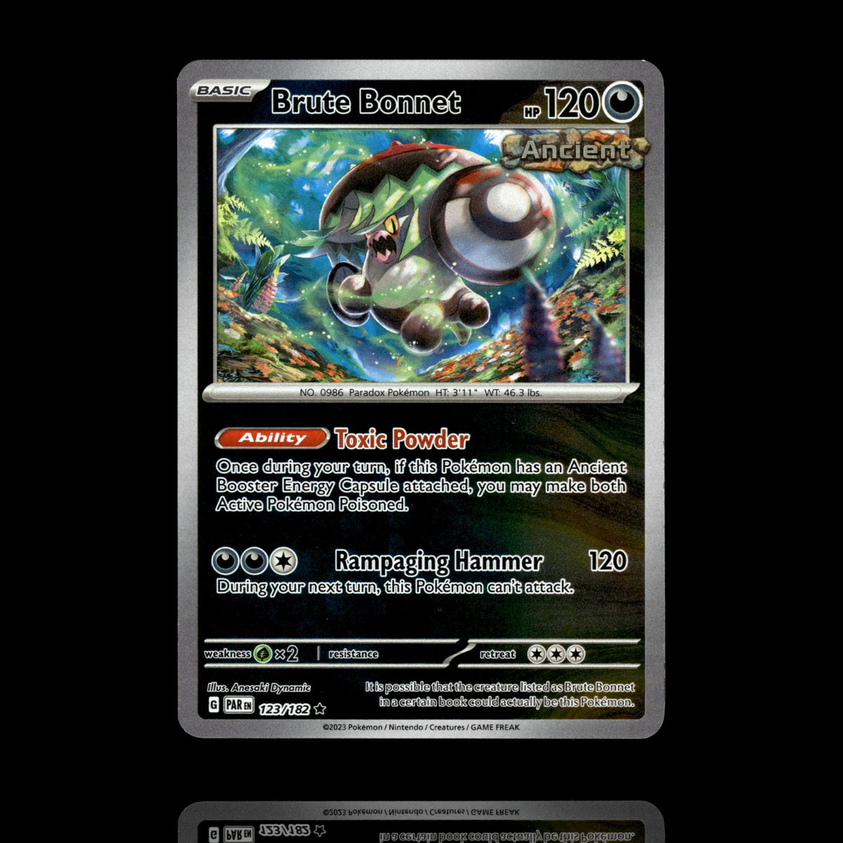 ▸ Brute Bonnet | SV04: Paradox Rift | Reverse Holo | 123/182 | NM