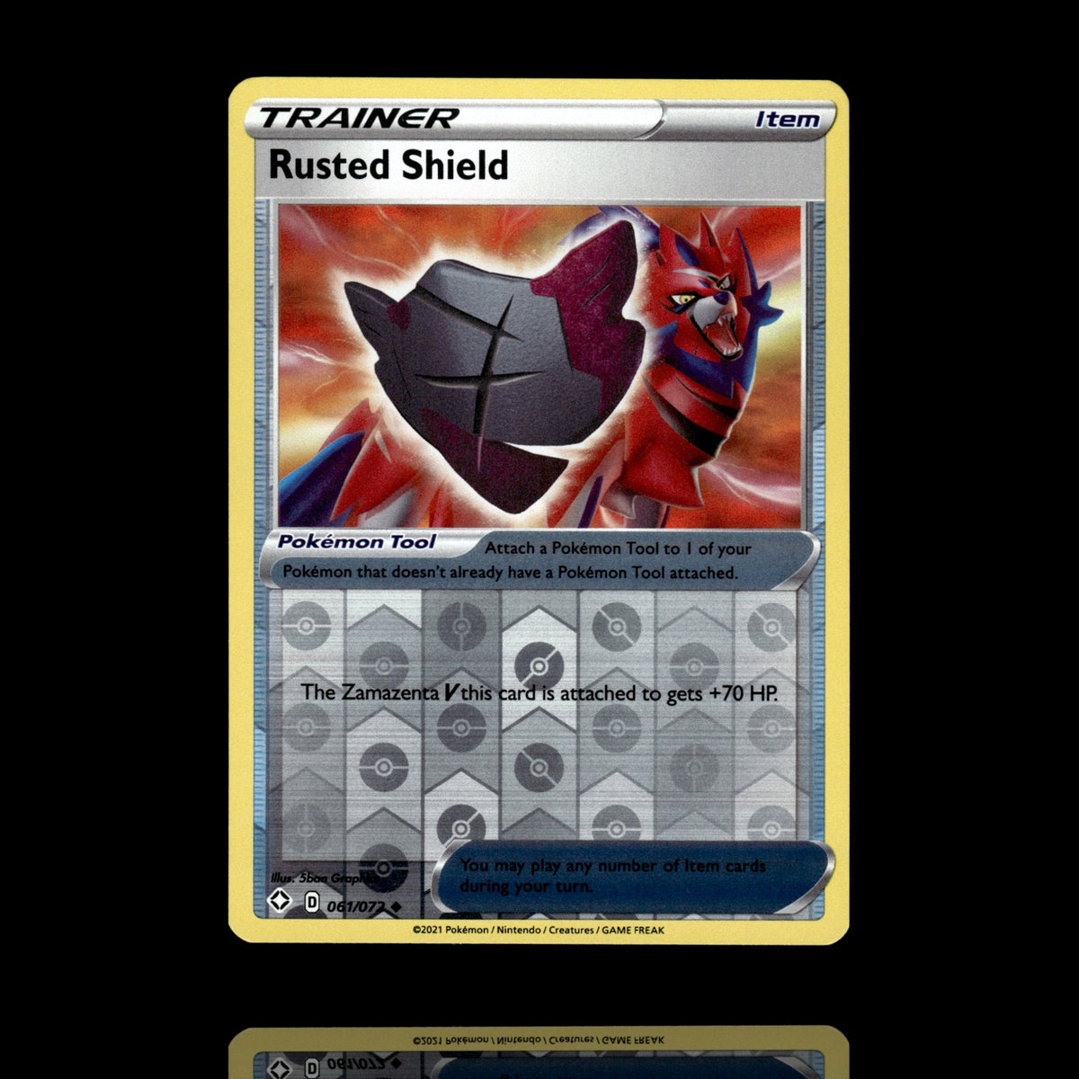 ▸ Rusted Shield | Shining Fates | Reverse Holo | 061/072 | NM