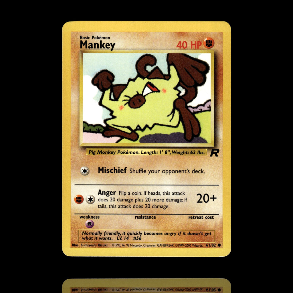 ▸ Mankey | Team Rocket | Common | 61/82 | NM