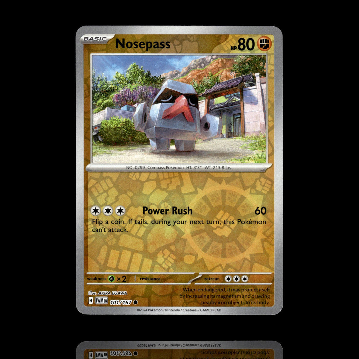 ▸ Nosepass | SV06: Twilight Masquerade | Reverse Holo | 101/167 | NM