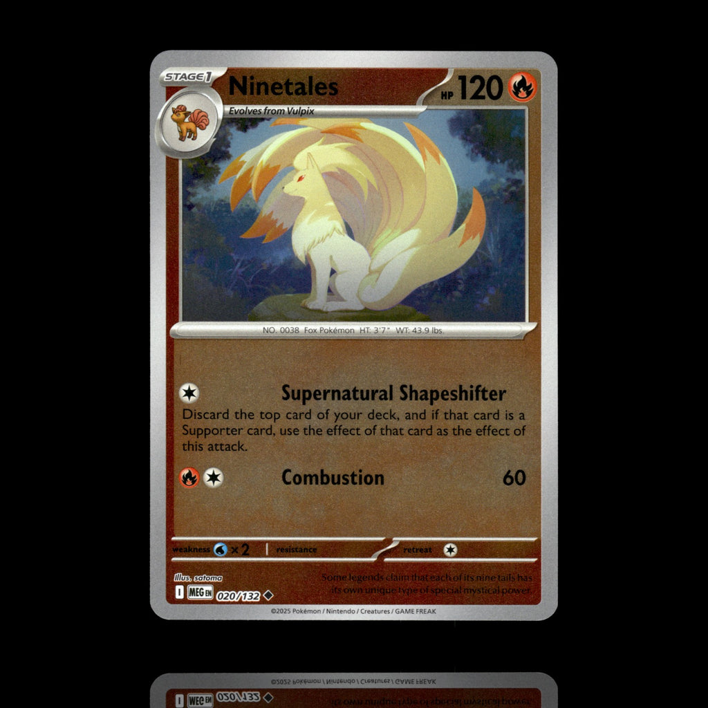 ▸ Ninetales | ME01: Mega Evolution | Reverse Holo | 020/132 | NM