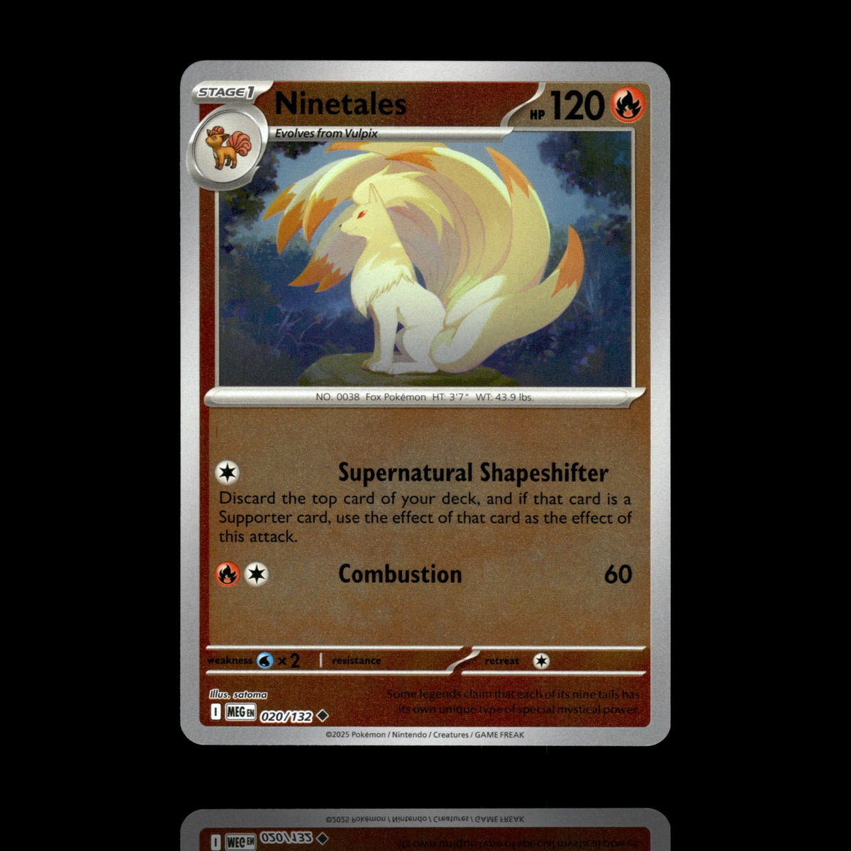 ▸ Ninetales | ME01: Mega Evolution | Reverse Holo | 020/132 | NM