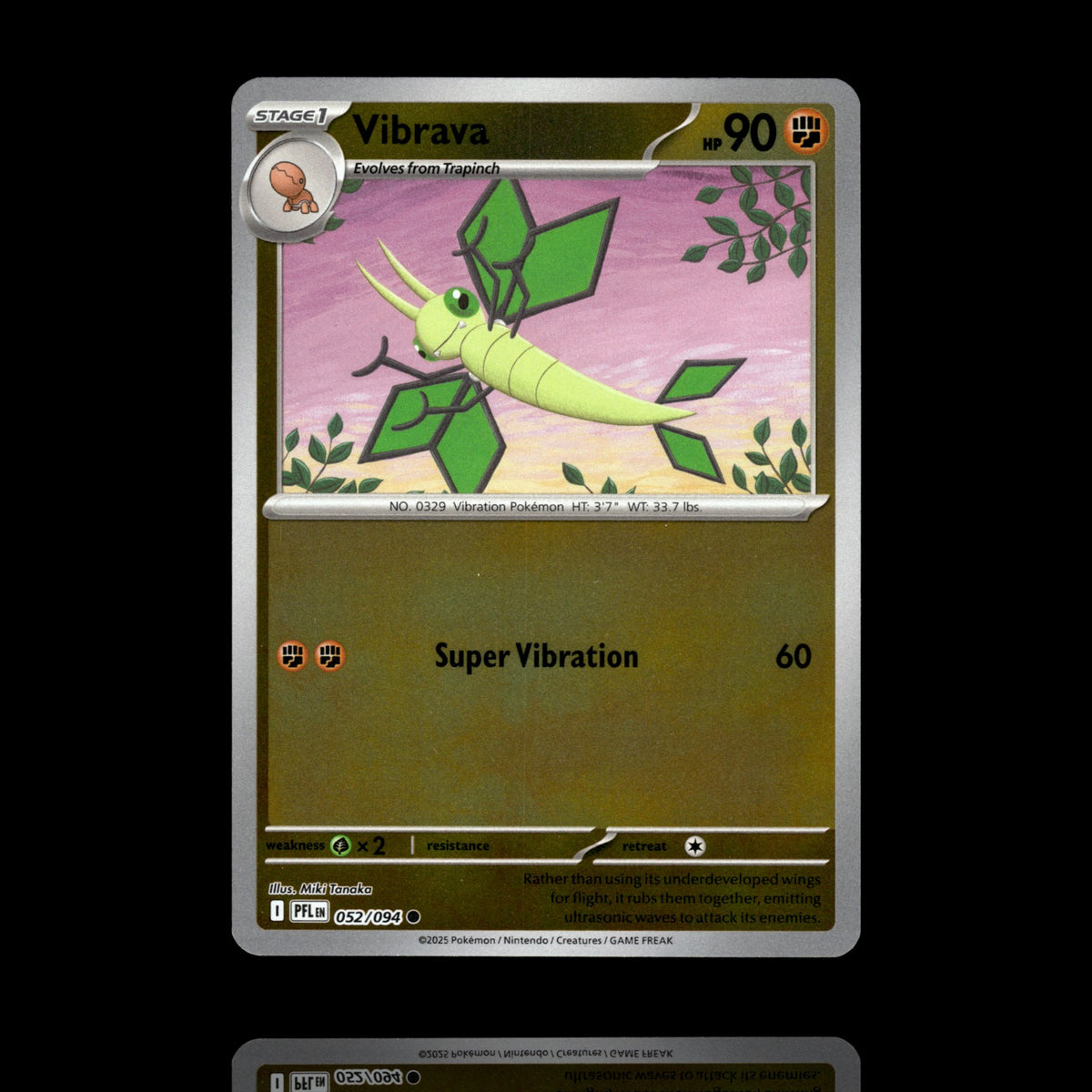 ▸ Vibrava | ME02: Phantasmal Flames | Reverse Holo | 052/094 | NM