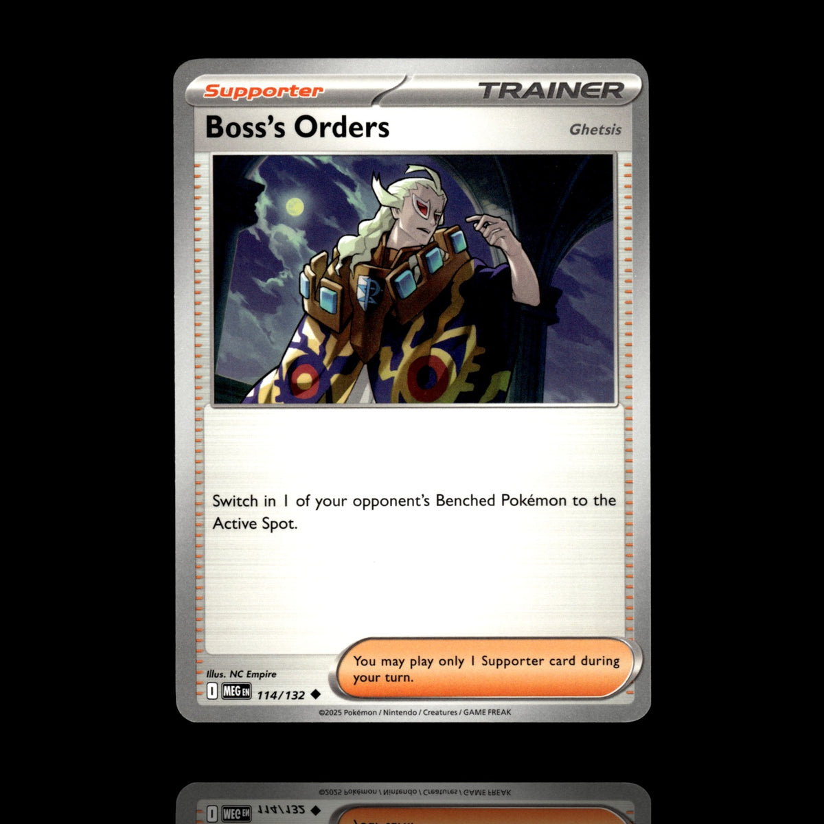 ▸ Boss's Orders [Ghetsis] | ME01: Mega Evolution | Uncommon | 114/132 | NM