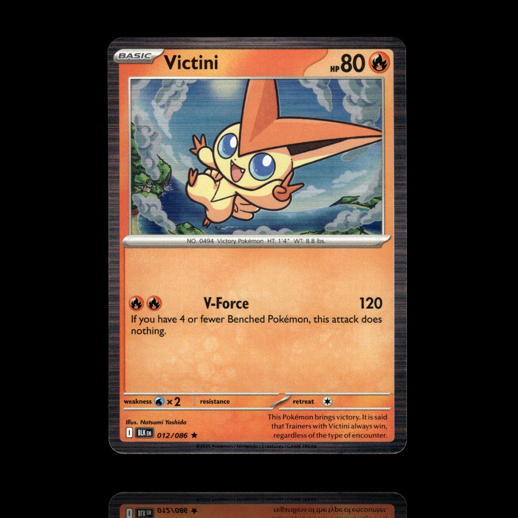 ▸ Victini | SV: Black Bolt | Rare | 012/086 | NM
