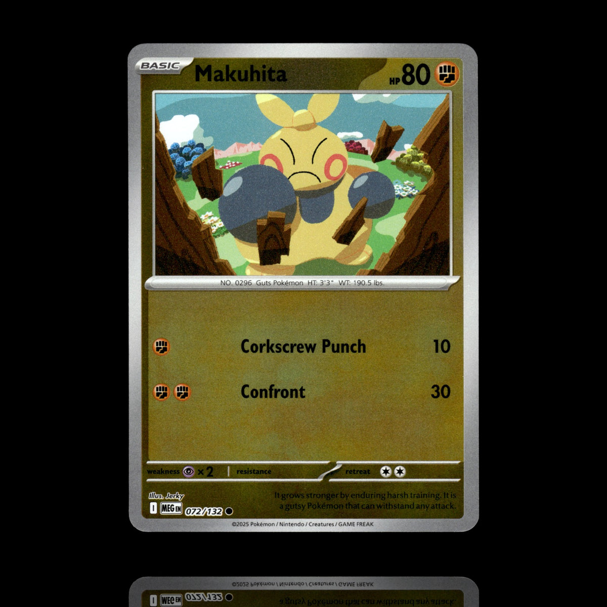 ▸ Makuhita | ME01: Mega Evolution | Reverse Holo | 072/132 | NM