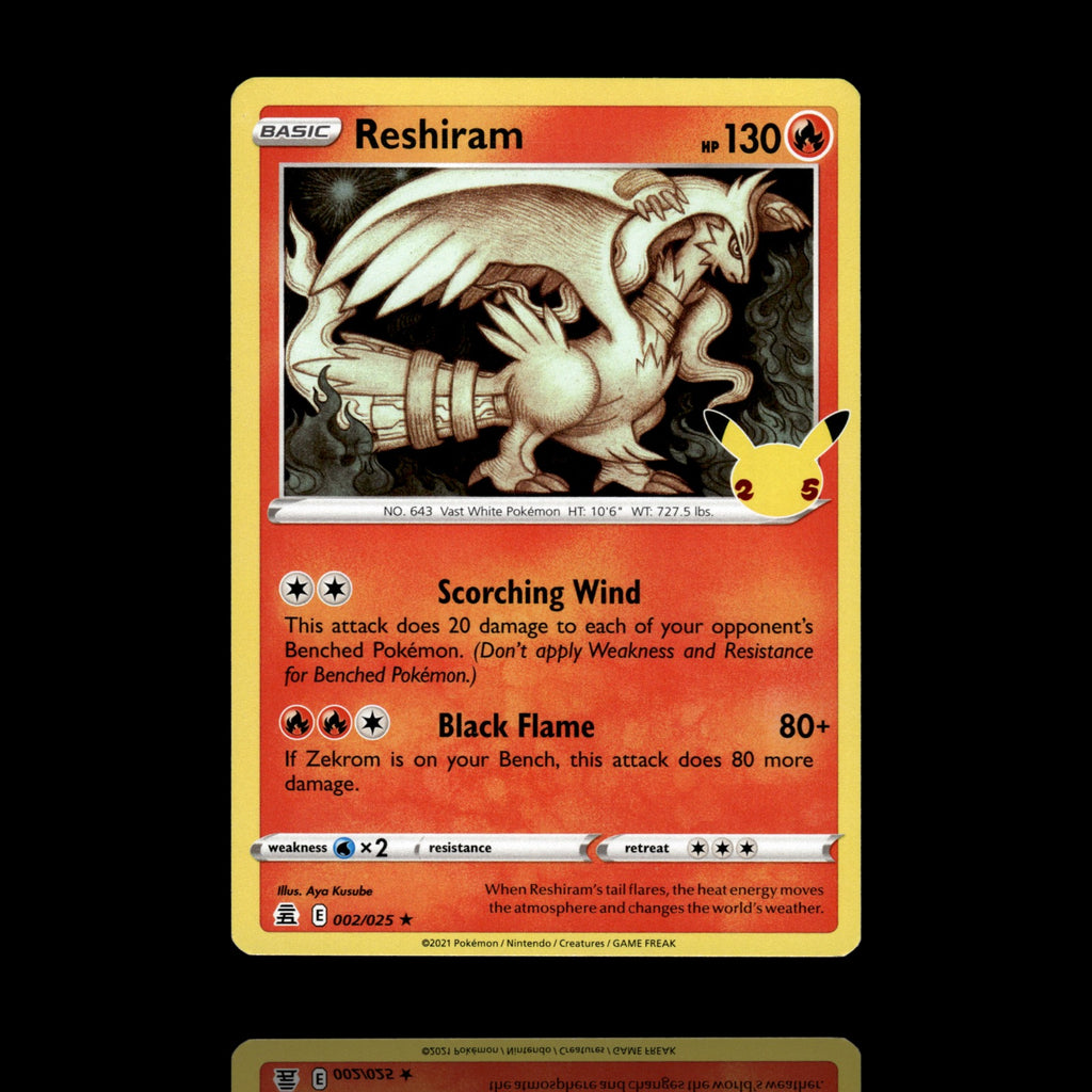 ▸ Reshiram | Celebrations | Holo Rare | 002/025 | NM