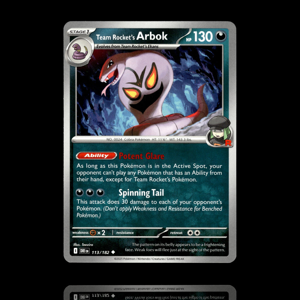 ▸ Team Rocket's Arbok | SV10: Destined Rivals | Uncommon | 113/182 | NM
