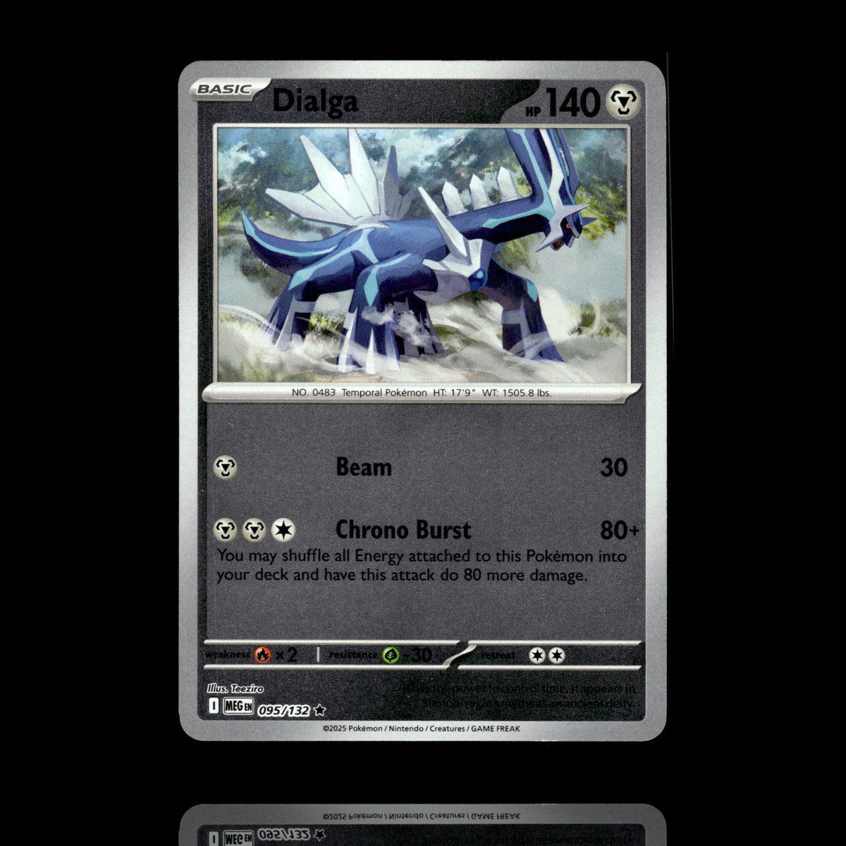 ▸ Dialga | ME01: Mega Evolution | Reverse Holo | 095/132 | NM