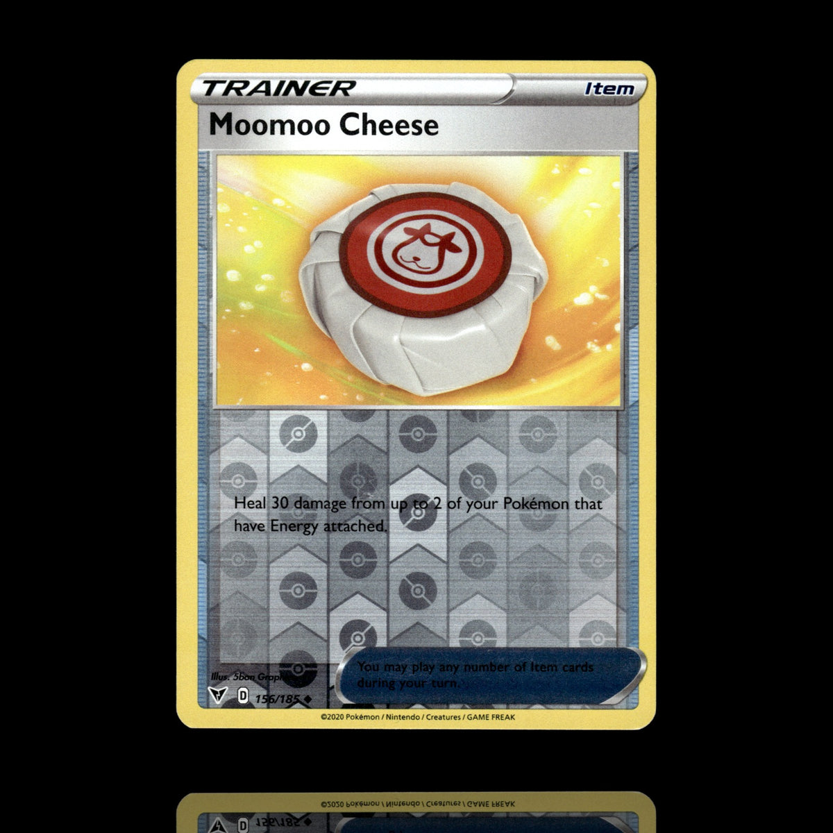 ▸ Moomoo Cheese | SWSH04: Vivid Voltage | Reverse Holo | 156/185 | NM