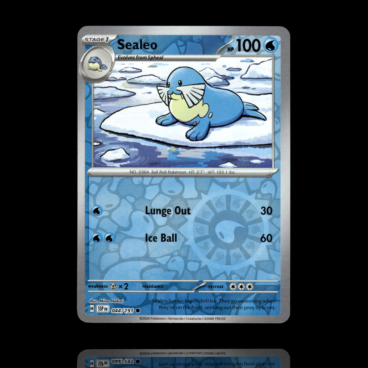 ▸ Sealeo | SV08: Surging Sparks | Reverse Holo | 044/191 | NM