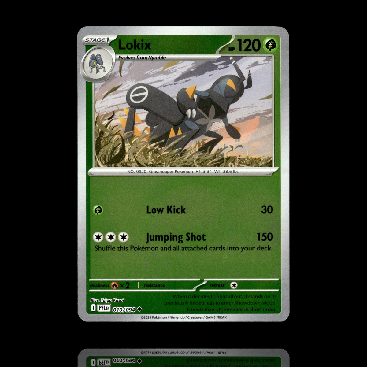 ▸ Lokix | ME02: Phantasmal Flames | Reverse Holo | 010/094 | NM