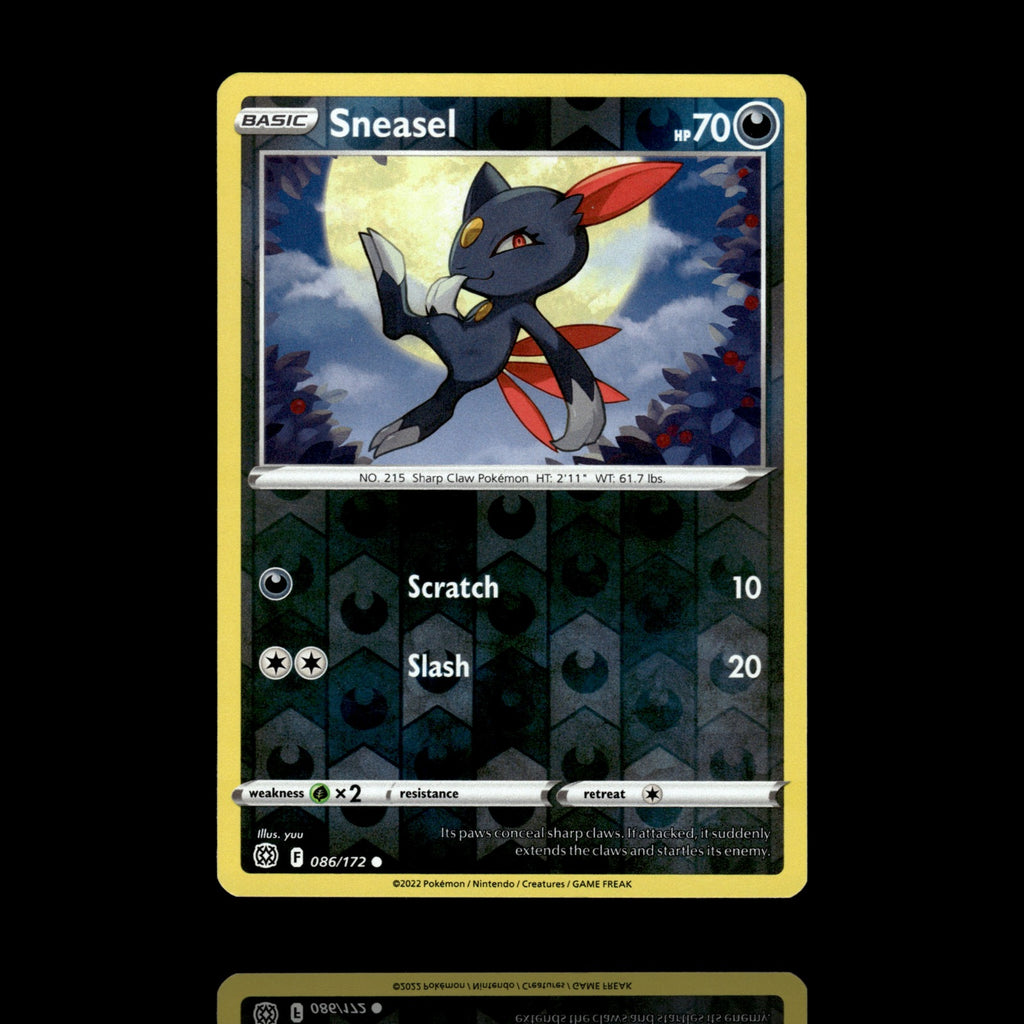 ▸ Sneasel | SWSH09: Brilliant Stars | Reverse Holo | 086/172 | NM