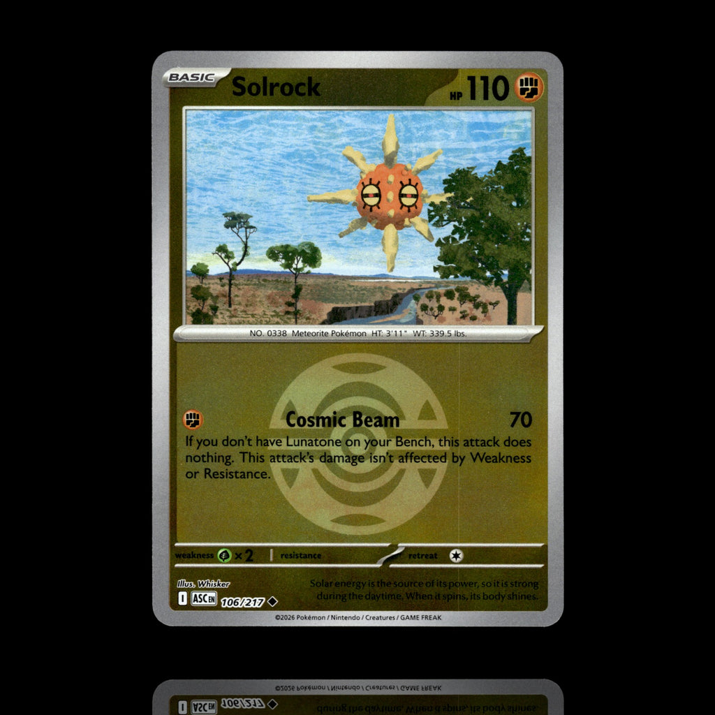 ▸ Solrock (Dusk Ball) | ME: Ascended Heroes | Reverse Holo | 106/217 | NM