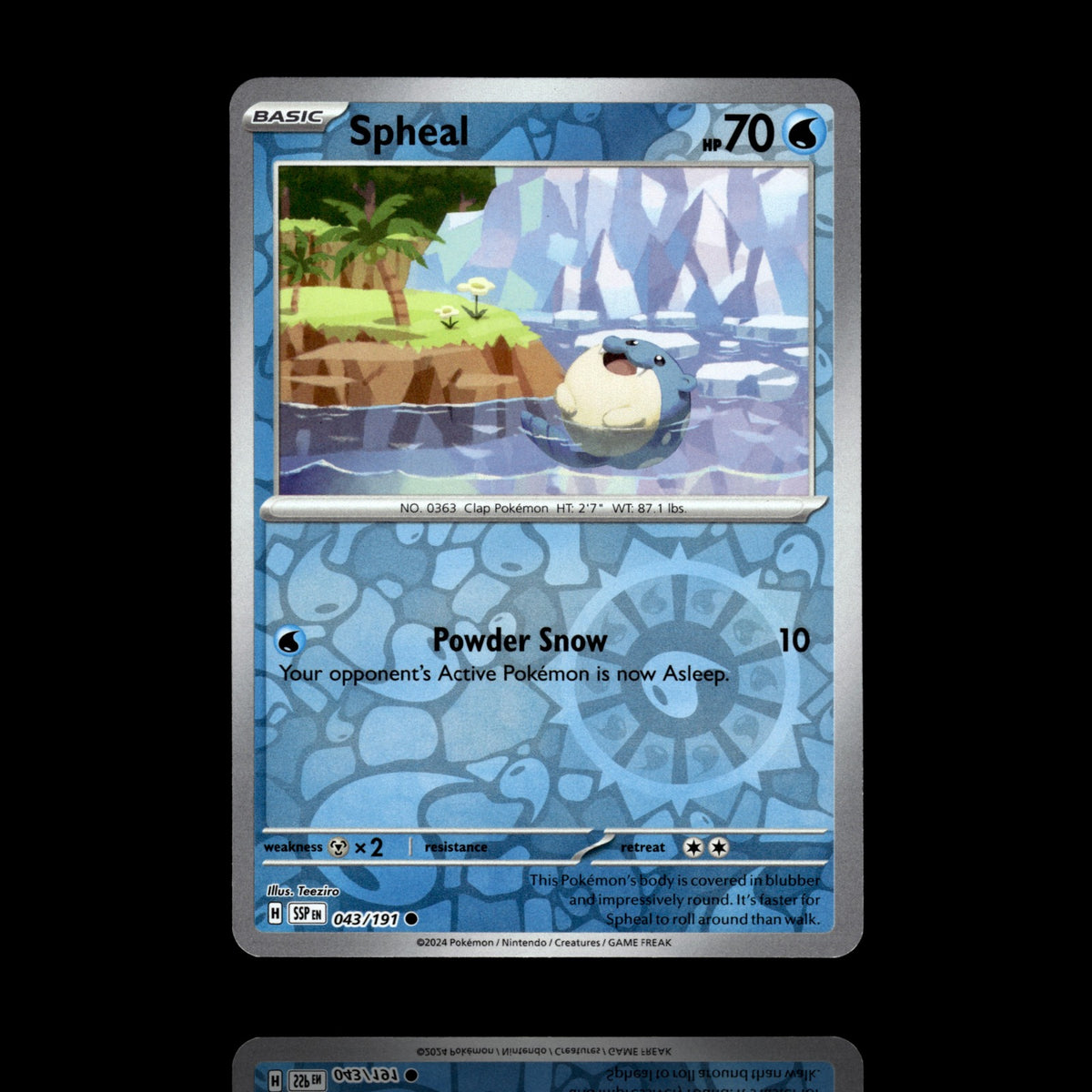 ▸ Spheal | SV08: Surging Sparks | Reverse Holo | 043/191 | NM