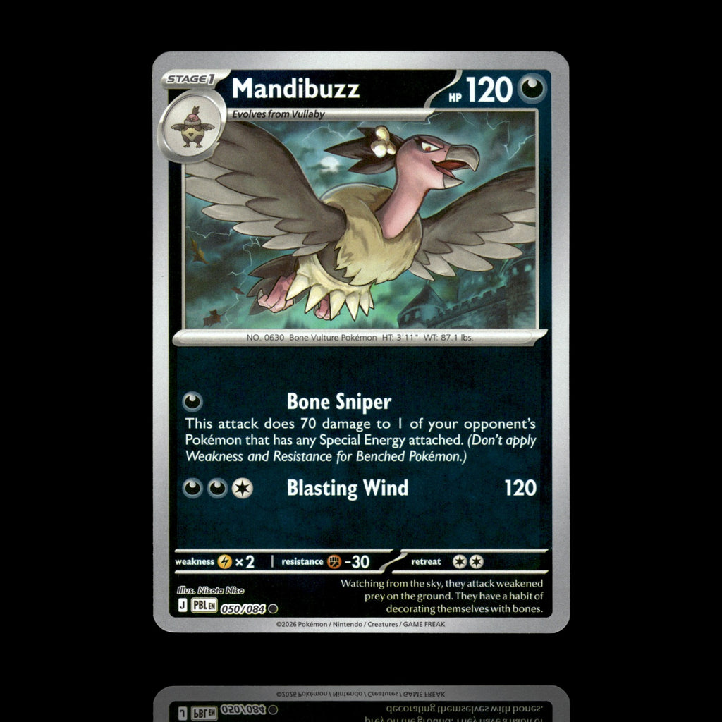 ▸ Mandibuzz | ME05: Pitch Black | Reverse Holo | 050/084 | NM