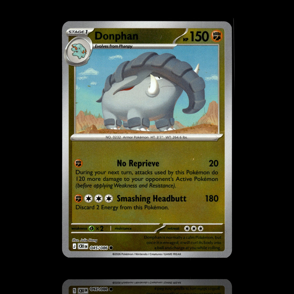 ▸ Donphan | ME04: Chaos Rising | Reverse Holo | 045/086 | NM