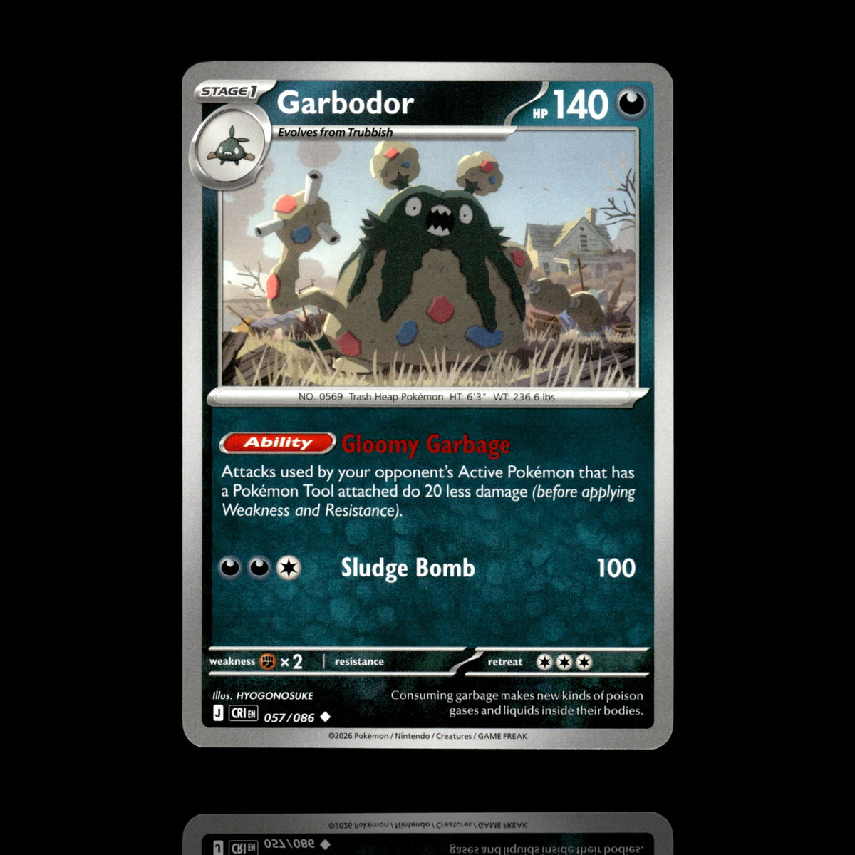 ▸ Garbodor | ME04: Chaos Rising | Uncommon | 057/086 | NM