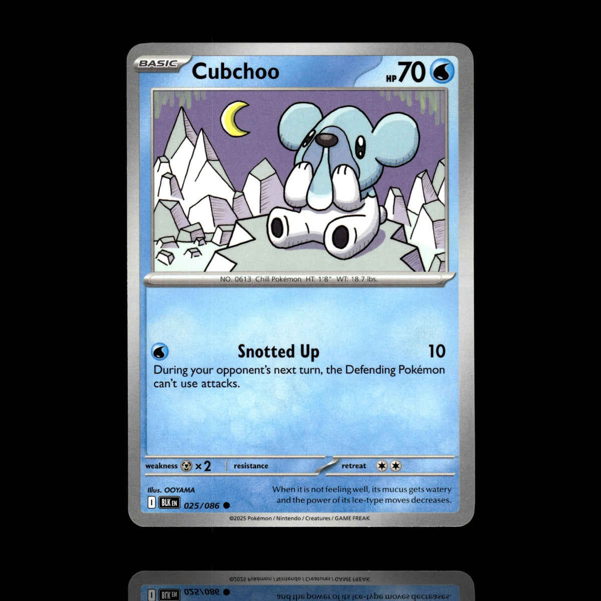 ▸ Cubchoo | SV: Black Bolt | Common | 025/086 | NM