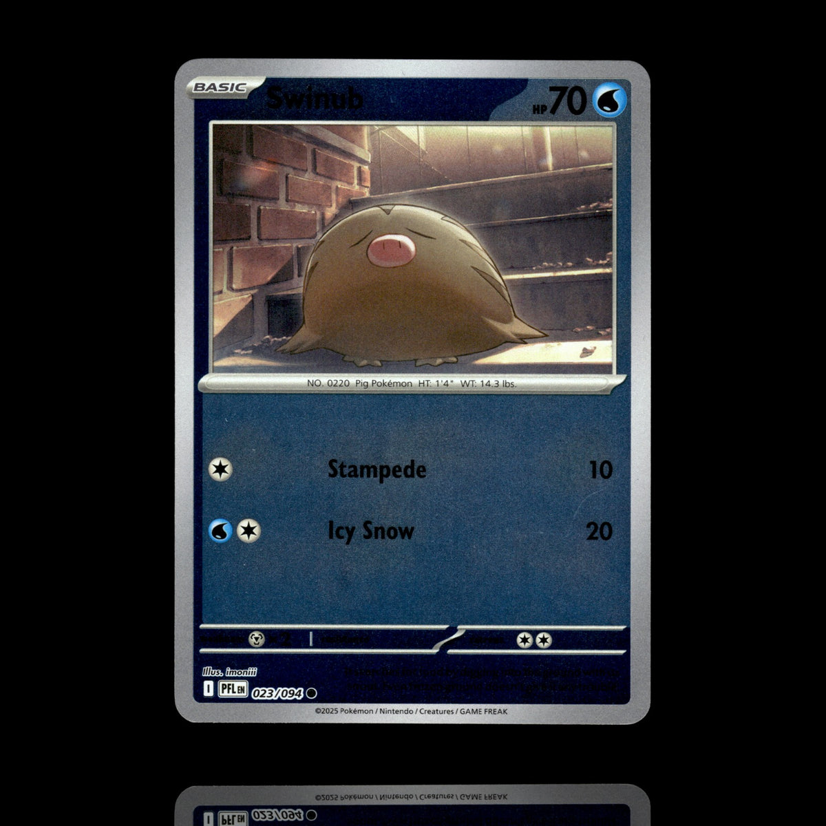▸ Swinub | ME02: Phantasmal Flames | Reverse Holo | 023/094 | NM