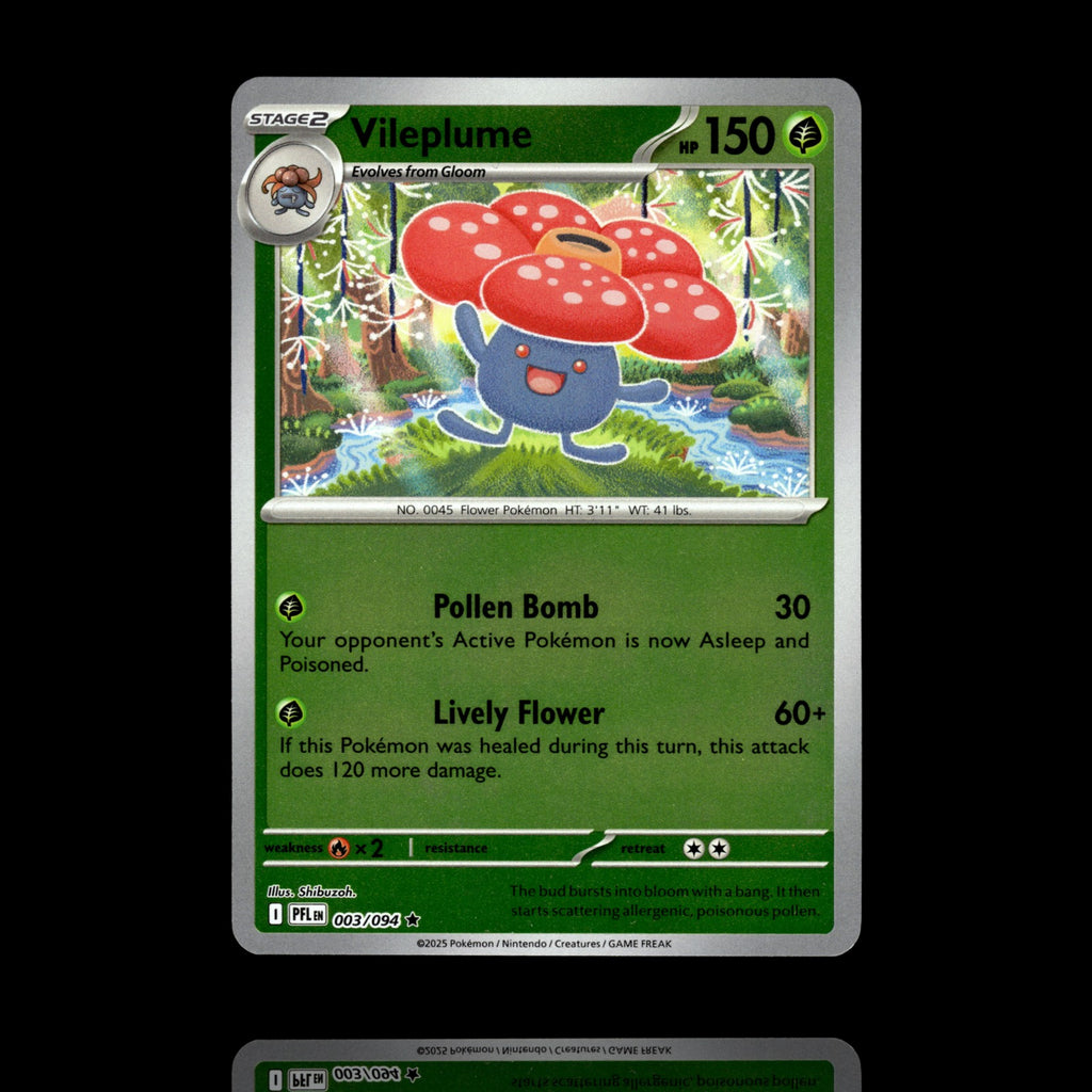 ▸ Vileplume | ME02: Phantasmal Flames | Reverse Holo | 003/094 | NM