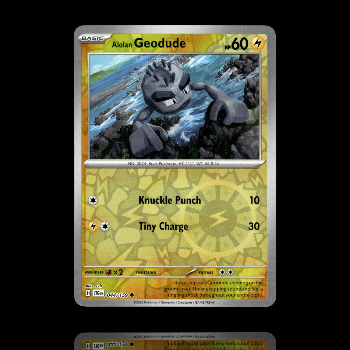 ▸ Alolan Geodude | SV09: Journey Together | Reverse Holo | 044/159 | NM