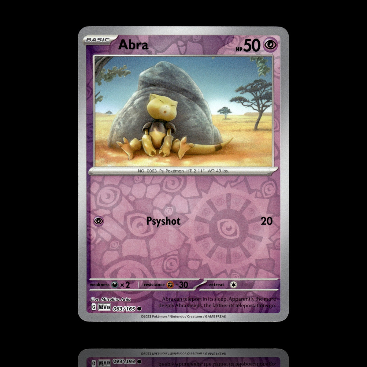 ▸ Abra | SV: Scarlet & Violet 151 | Reverse Holo | 063/165 | NM