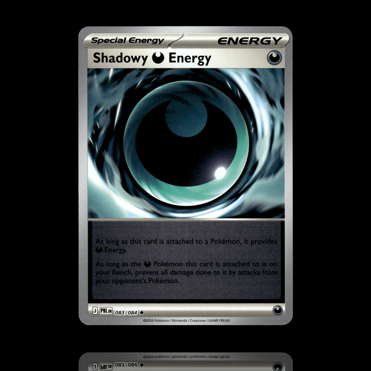 ▸ Shadowy Darkness Energy | ME05 Pitch Black | Reverse Holo | 083/084 | NM