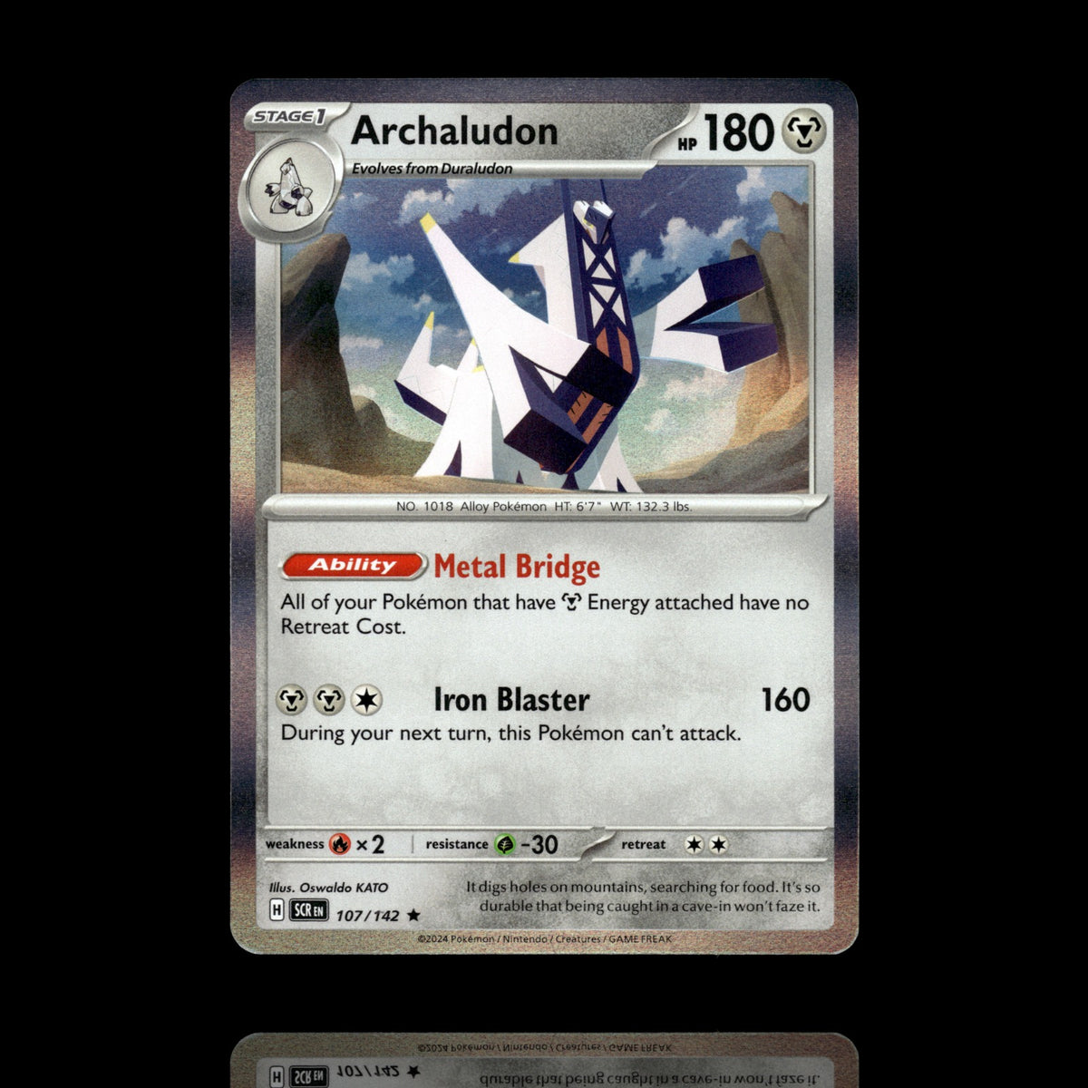 ▸ Archaludon | SV07: Stellar Crown | Rare | 107/142 | NM