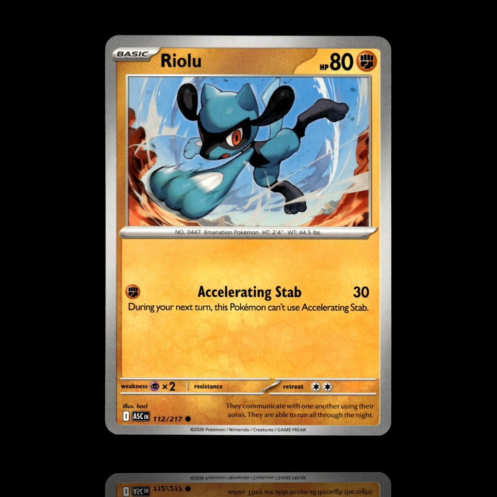 ▸ Riolu | ME: Ascended Heroes | Common | 112/217 | NM