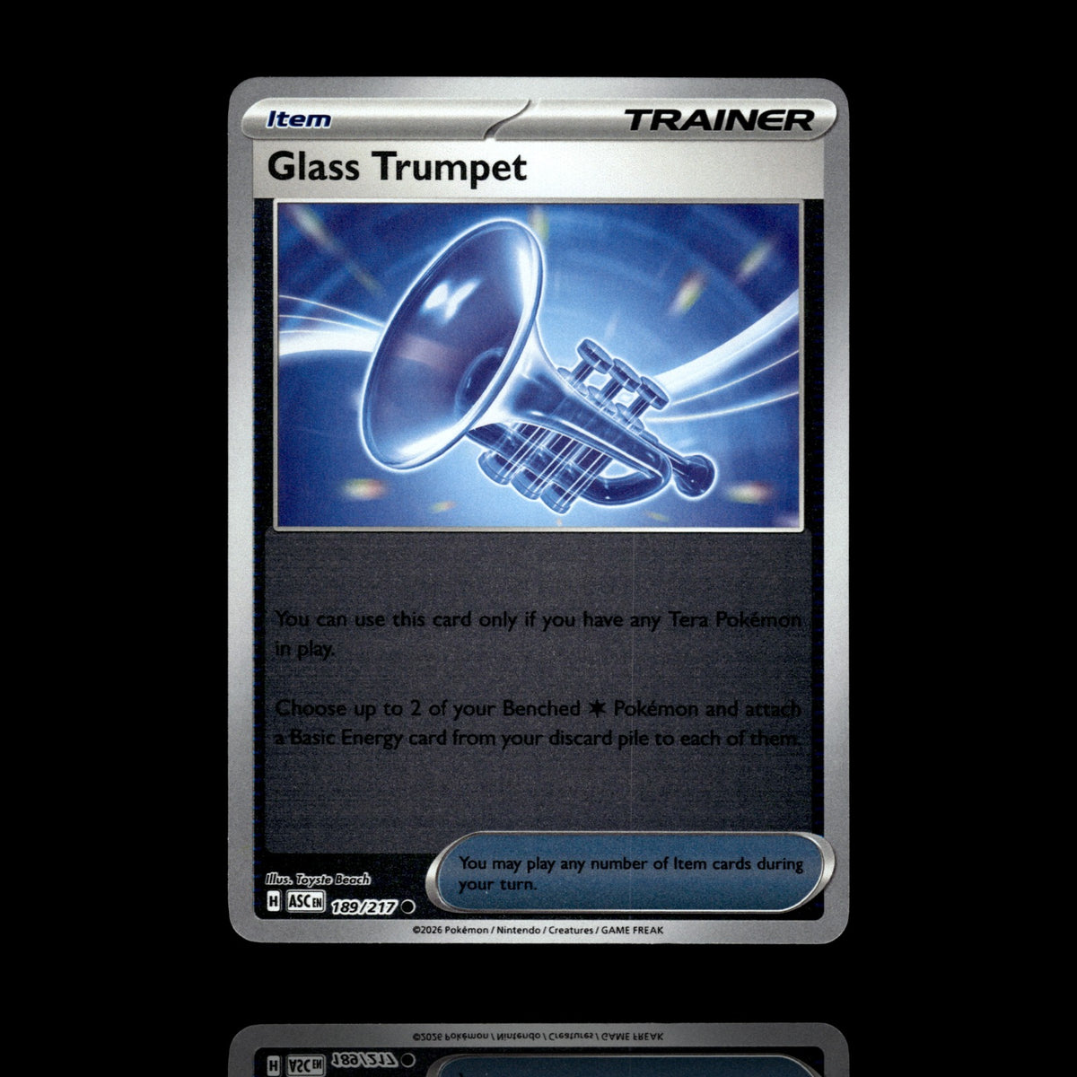 ▸ Glass Trumpet | ME: Ascended Heroes | Reverse Holo | 189/217 | NM
